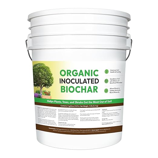 FOOP Organic Inoculated Biochar: Helps Plants and Trees Get The Most Out of Soil | Allows Plants to Uptake Nutrients More Efficiently | Contains Millions of Soil-Enriching Micro-Organisms | 5G Pail