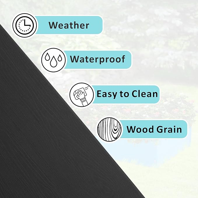 Raised Garden Bed 47.24 * 24.4 * 9.65 in,HDPE Vegetable Planter Bed Outdoor,Elevated Horticulture Planter Bed,Waterproof,Rot-Resistant and Non-Cracking Above Ground Garden Bed(Black)