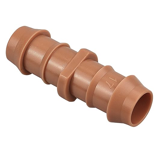 21-Pack Drip Irrigation Universal Barbed Coupling Fitting, Barbed Connectors for 1/2" Drip Tubing