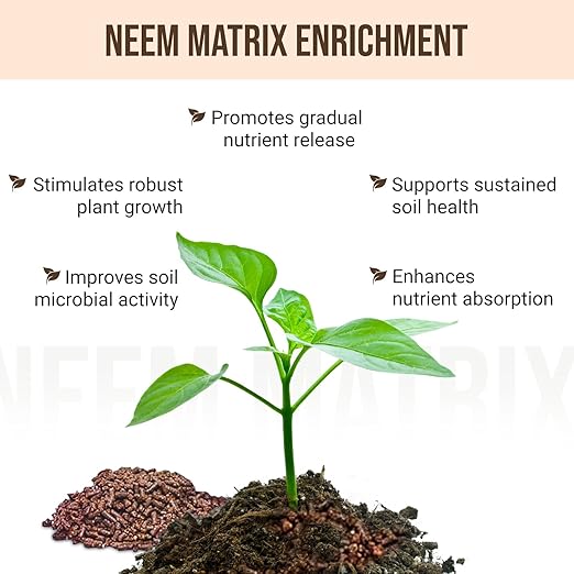 Eden Grow Max Organic Blended Neem Cake | Perfect for Home Gardening, Fruits, Lawns & Flowers | OMRI Listed (5lbs)