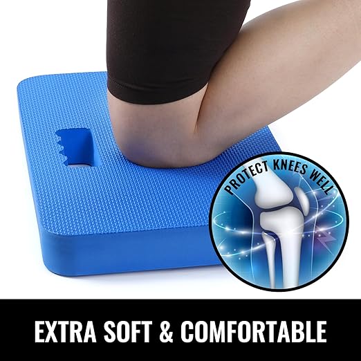 NETANY 2 Pack Extra Thick Kneeling Pad for Gardening, Comfortable Knee Pad Cushion, Extra Large Foam Kneeler Mat for Gardening, Baby Bath, Workout, Exercise & Yoga, Mechanic, 17.8 x 11 x 1.5 in, Blue