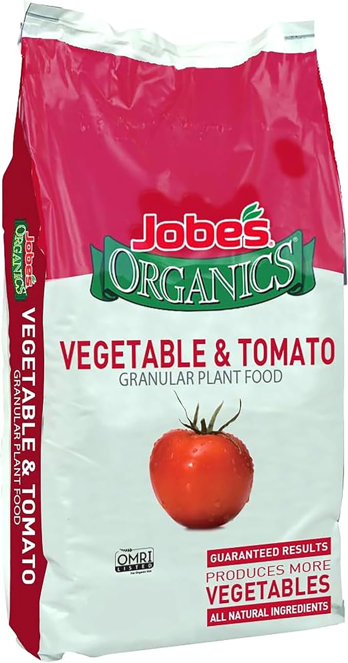 Jobe’s Organics Granular Garden Fertilizer, Easy Plant Care Fertilizer for Vegetable Gardens and Tomato Plants, 16 lbs Bag