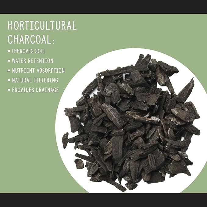 Horticultural Charcoal for Indoor Plants (30 Quarts), Hardwood Soil Additive for Orchids, Terrariums, and Gardening