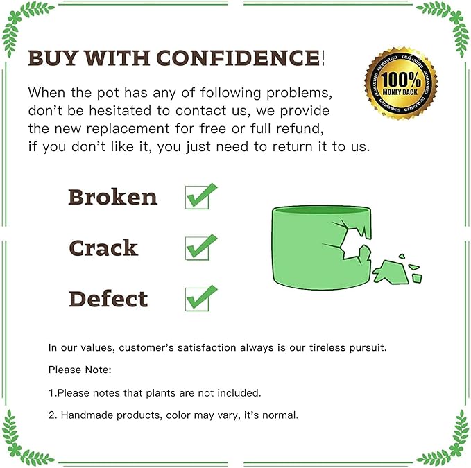 DeeCoo 3 Piece Ceramic Plant pots Indoor Pots Set with Drainage Holes, 5.7/4.7/3.5/inch, Modern Decorative pots Outdoor Plants Lilies, Cacti, Succulents, Snakes, and Bamboo (Blue)