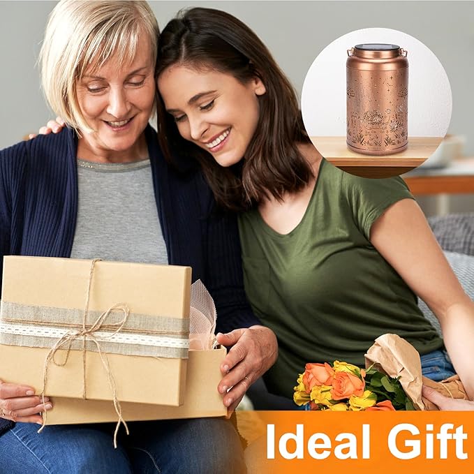 Turtle Solar Lanterns Outdoor Waterproof - Birthday Gifts for Women, Men, Mom, Mothers Day Gifts, Tortoise Solar Lights Outdoor Hanging Garden Decor for Outside, Patio, Outdoor, Yard, Lawn, Balcony