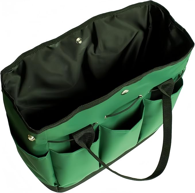Gardening Tote Bag Garden Tool Bag Garden Tote Home Organizer Gardening Tool Kit Holder Oxford Bag Gardening Tools Organizer Tote Lawn Yard Bag with 8 Pockets