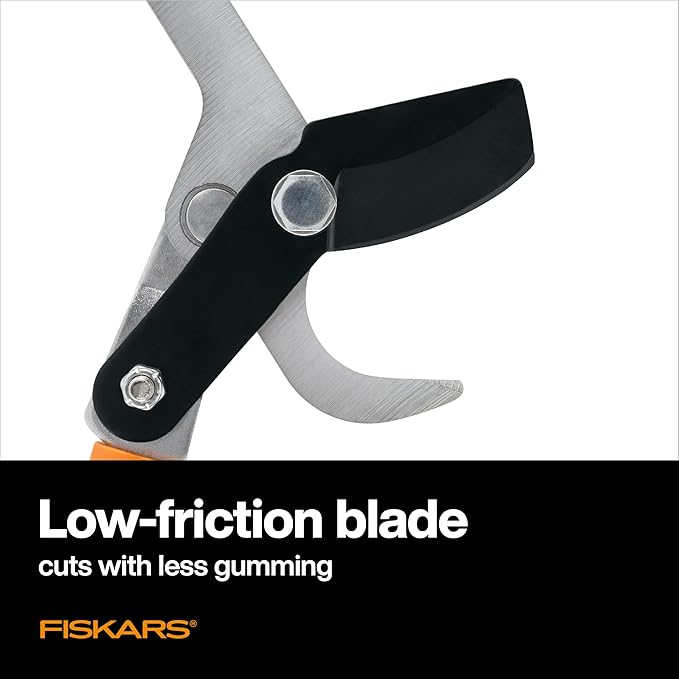 Fiskars 28" Power-Lever Garden Bypass Lopper and Tree Trimmer - Sharp Precision-Ground Steel Blade for Cutting up to 1.75" Diameter (Pack of 2)