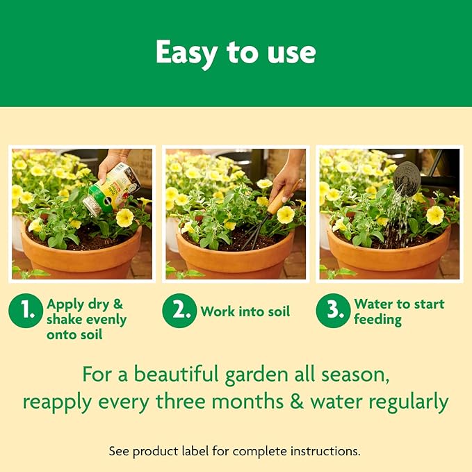 Miracle-Gro Shake 'N Feed All Purpose Plant Food, For In-Ground and Container Plants, Feeds for up to 3 Months, 1 lb.