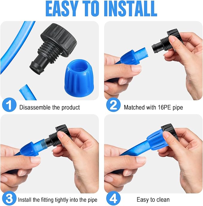 12 Pcs 1/2 Inch Garden Hose Adapter 3/4" to 1/2" Drip Irrigation Tubing Faucet Adapter Drip Irrigation Parts Faucet to Hose Adapter for Garden 3/4 Inch Faucet Connector (Green, Blue)