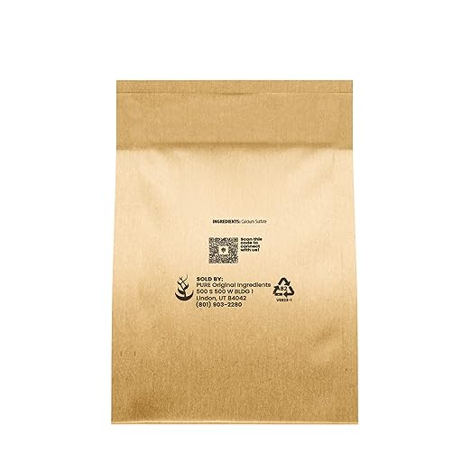 Pure Original Ingredients Calcium Sulfate (11 oz) Baking, Water Treatment & Gardening