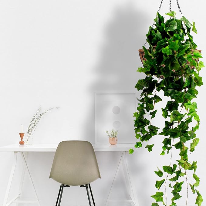 Hanging Baskets for Plants Outdoor(12 inch 4 Pack)- Coconut Coir Hanging Planters Outdoor,Metal Wire Baskets with Coco Liner, Hanging Pots for Plants Indoor, Hanging Flower Pots for Railings