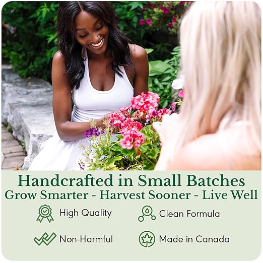 HydraBloom Flower Fertilizer - Indoor and Outdoor All Purpose Bloom Plant Food - Enriched with Kelp - for House Plants, Hanging Baskets, Strawberries - Use in Soil Gardens & Hydroponic Systems - 16oz