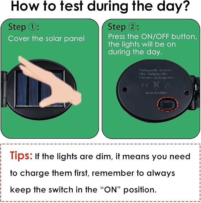 OZS 4-Pack Warm White &4-Pack Cool White Total 64LED Solar Garden Lights - Solar Lights Outdoor, Solar Firefly Lights, Sway by Wind,Solar Fairy Lights Waterproof for Yard Garden Decoration