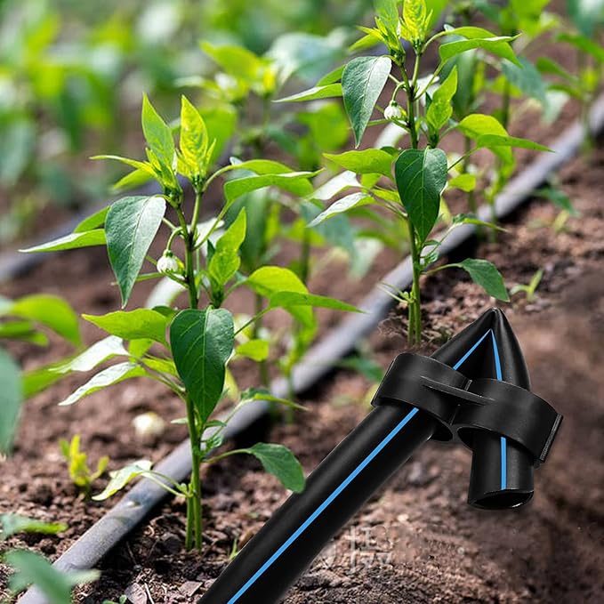 21-Pack Drip Irrigation Universal End Cap Plugs Fitting, Figure 8 End Closure for 1/2" Drip Tubing