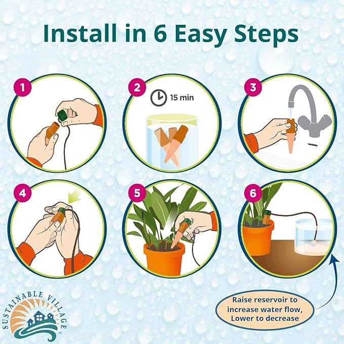 Blumat Plant Watering Devices - Classic XL Self Watering Planter Insert - Automatic Drip Plant Watering Stakes for Pots - Prevents Overwatering and Underwatering for Healthy Growth - 2 Pack