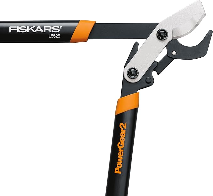 Fiskars 25-Inch Loppers for Tree Trimming, Heavy Duty, Sharp Steel Blade Tree Branch Cutter with up to 1.75" Diameter Cut Capacity, PowerGear2 Design with Compound Action for More Power, Hand Loppers