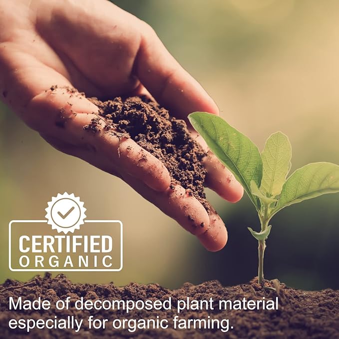 Organic Compost - Plant Based Potting Soil - Home, Garden Fertilizer - Complete Food - Boosts Plant Growth - Use for Indoor and Outdoor Farming, 10 LBS (8 Quarts)