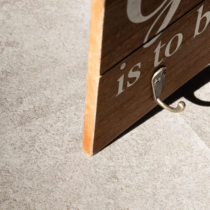 COLLECTIVE HOME - Garden Decor with Tools, Inspirational Wood Hanging Signs, Garden Tools Set - 3 Piece, Out Door Decor with Hooks, to Plant a Garden is to Believe in Tomorrow, 15.75"x9.5" (Wood)