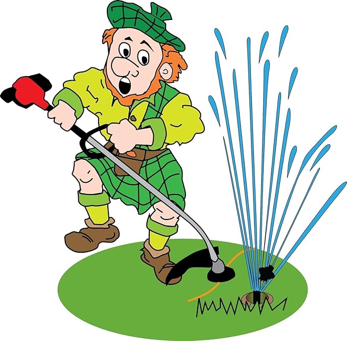 GRASSHOLE - Patented Sprinkler Head Protection Sprinkler Donut, Lawn Sprinkler Guard, Plastic Donuts for Sprinkler Heads (1 Pack)