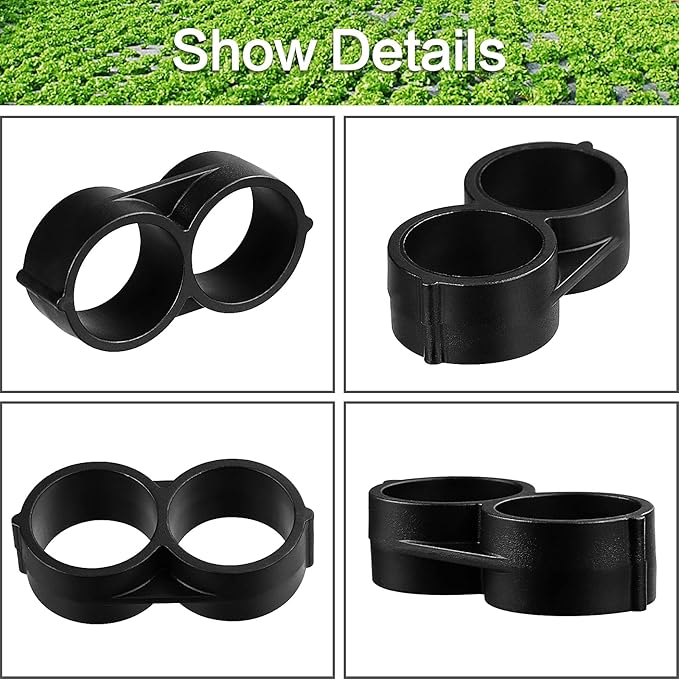 Drip Irrigation Fittings for 1/2" Tubing, 18 Pieces Drip End Plug Fittings End Cap Connectors for 1/2 Inch Irrigation Tube, Drip Line End Closure for Drip and Sprinkler Systems