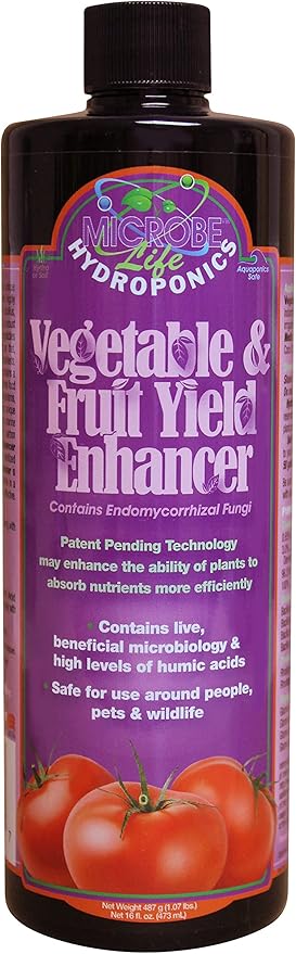 Microbe Life Hydroponics ML21345 Vegetable & Fruit Yield Enhancer, 16 oz