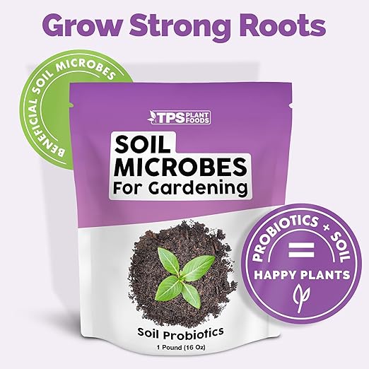 TPS NUTRIENTS Soil Microbes for Nutrient Uptake and Successful Transplanting and Established Plants, Soil Probiotics Including Mycorrhizae, Bacteria and Trichoderma (6 Ounces)