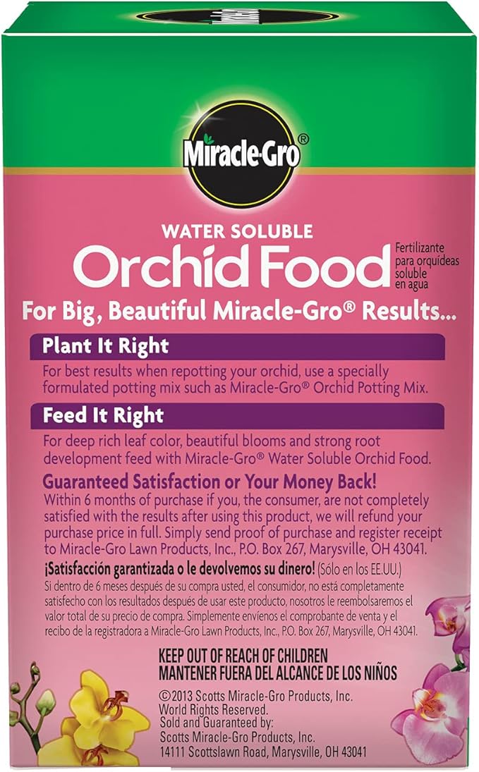 Miracle-Gro Water Soluble Orchid Food, Plant Fertilizer, 8 oz. (12-Pack)