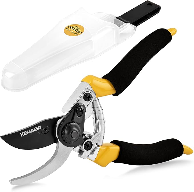 Heavy-Duty Handheld Garden Shears - Versatile Pruning Tools for Gardening, Tree Pruning, Flower Care, Hedge Maintenance, Plant Branch Cutting, and Pruner Holster
