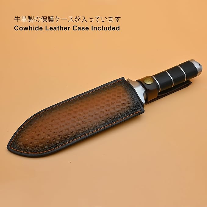 Hori Hori Garden Knife [Made in Japan] Heavy Duty Stainless Steel Japanese Hori Knife with Sheath Garden Tools for Weeding, Digging, Cutting, Pruning