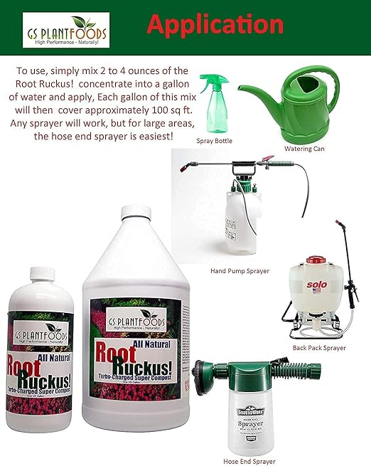 Root Ruckus Compost Fertilizer Organic - Turbo Charged Compost for Plants - Humic Acid & Sea Kelp Nutritional Root Supplement for Lawns, Soil, Shrubs & Vegetables - 1 Gallon