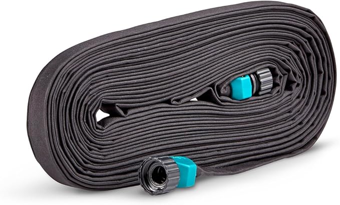 Gilmour 100049289 Garden Hose Flat Soaker Black 50 feet 870501-1001, 50' (50' (4-Pack))
