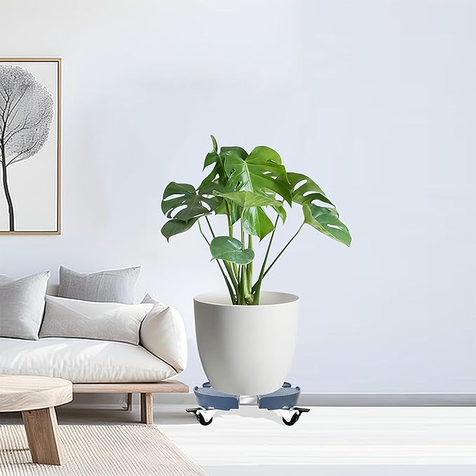 CASIMR Plant Stand with Wheels, Adjustable 15-20" Heavy Duty Plant Caddy with Casters, Indoor Outdoor Large Potted Planter Cart Dolly, Rolling Plant Stand for Flower Pot, 440lb Capacity