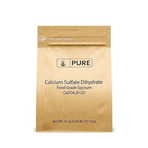 Pure Original Ingredients Calcium Sulfate (11 oz) Baking, Water Treatment & Gardening