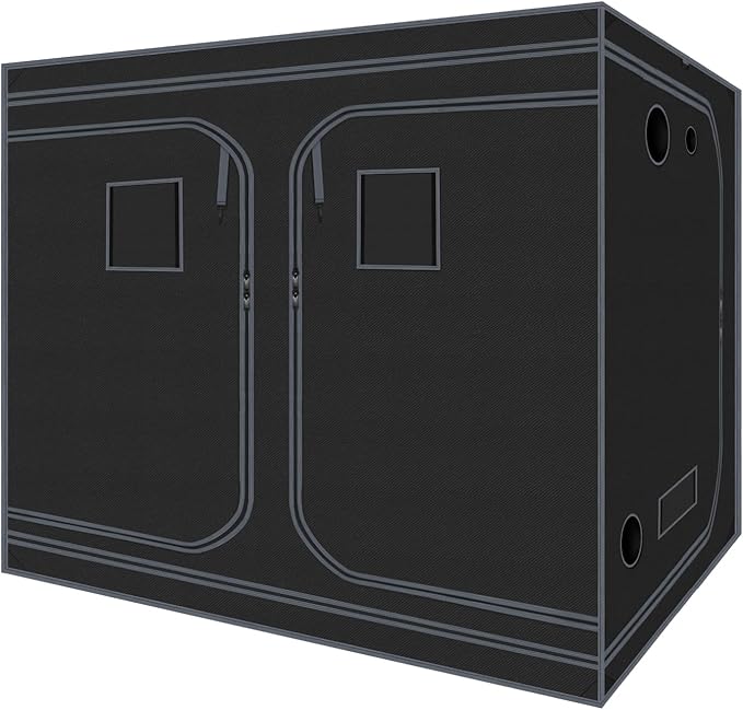 Grow Tent, 120"x60"x78" Hydroponic Mylar Grow Tent Reflective Garden Growing Dark Room with Observation Window, Removable Floor Tray for Indoor Plant Growing 10x5