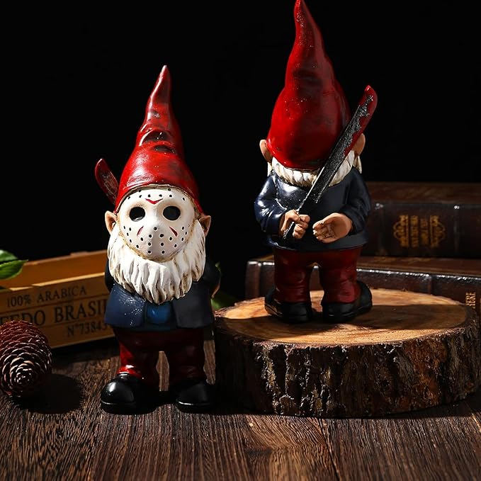 Garden Gnomes Horror Decor Bookshelf Decor Indoor Halloween Decorations Table Decor