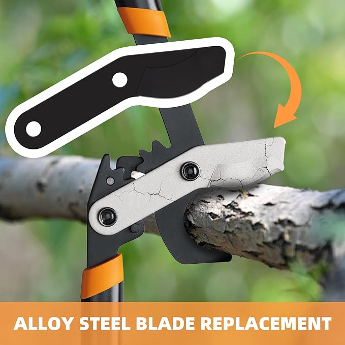 2 PCS Steel Blade for Fiskars Replacement 32" PowerGear 2 - Large Blade for Fiskars Garden Tools