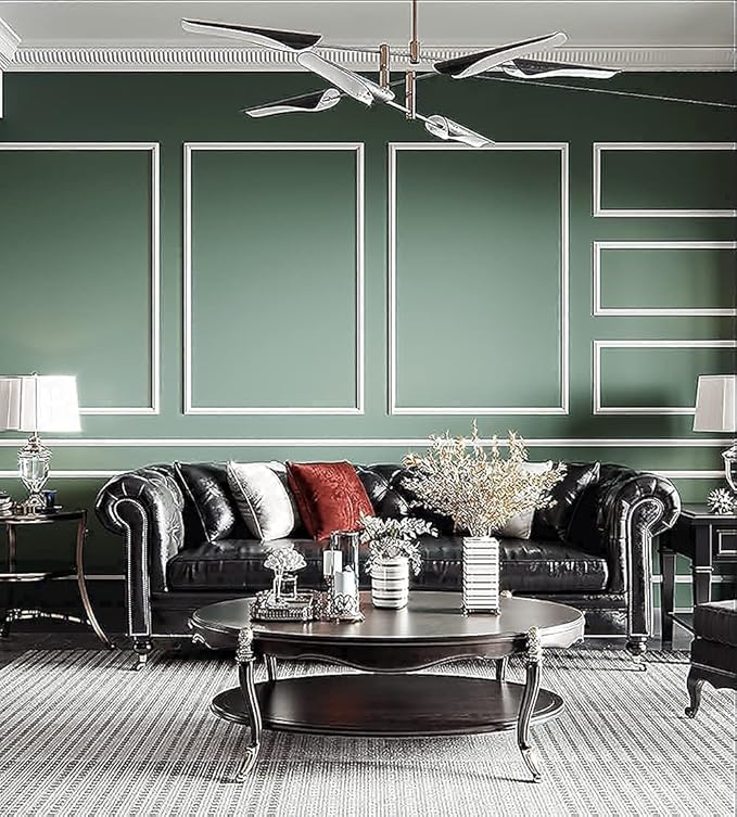 Dimoon 78.7''x17.7'' Green Peel and Stick Wallpaper Contact Paper Modern Self Adhesive Wall Paper Removable Renter Friendly Textured Solid Color Shelf Cabinet Vinyl Roll (78.7''x17.7'',Dark Green)