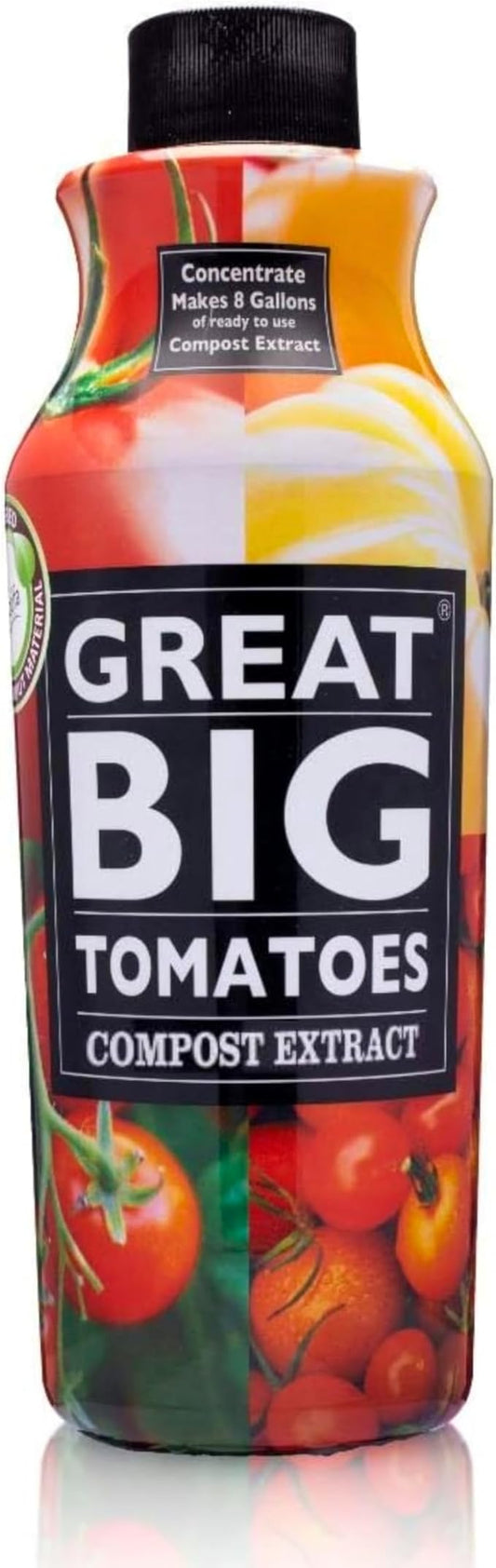 Great Big Tomatoes – Soil and Tomato Fertilizer Booster to Grow The Tastiest Tomatoes and Veggies; 32 Ounce Concentrate (Makes 8 Gallons)