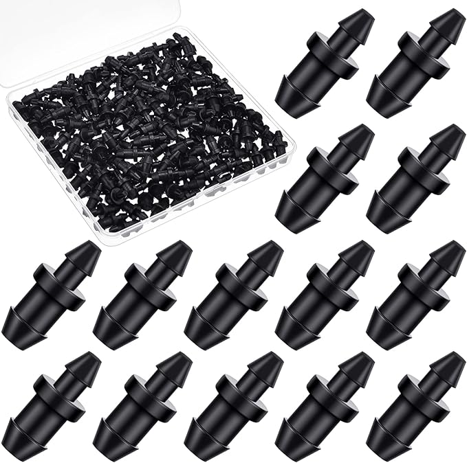 150 Pieces Drip Irrigation goof plug 1/4 1/2 Drip Irrigation Tube End Closure Hole Plugs for Home Garden Pipe Supplies