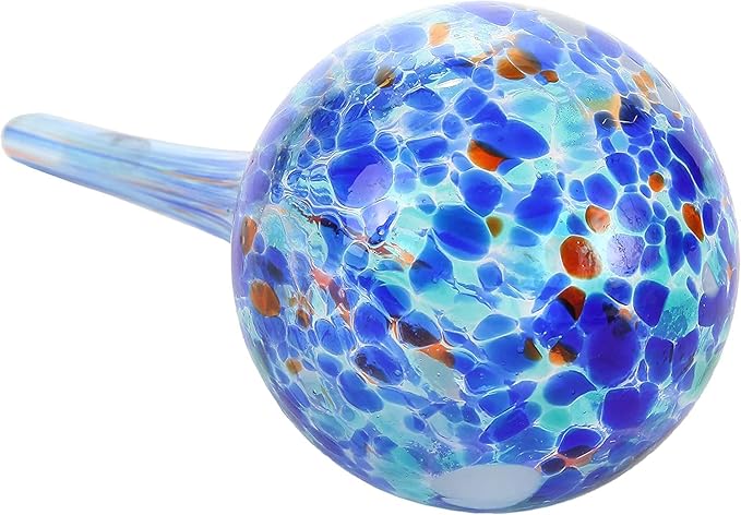 Trenton Gifts 6-Pack Plant Watering Globes - Self Watering Bulbs for Indoor & Outdoor Plants - Hand-Blown & Colorful Water Globes - Aqua Globes for Plants - Measures 6" L x 2.5" D. 150ml