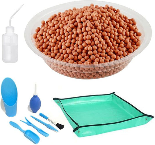 4lb LECA Clay Pebbles 4-5MM- Brown Clay Balls for Plants, Leca Balls for Plants, Horticultural Grade for Soil Hydroponics Aquaponics