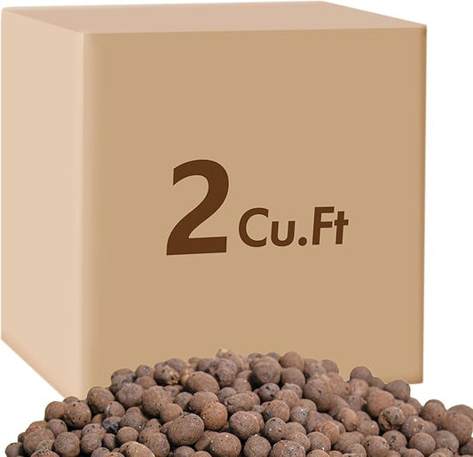 D'vine Dev Ceramic Planter Filler Balls 2 Cu. Ft, Expanded Porous Clay Pebbles Beads for Hydroponic, Gardening, Orchids, 97-F-6