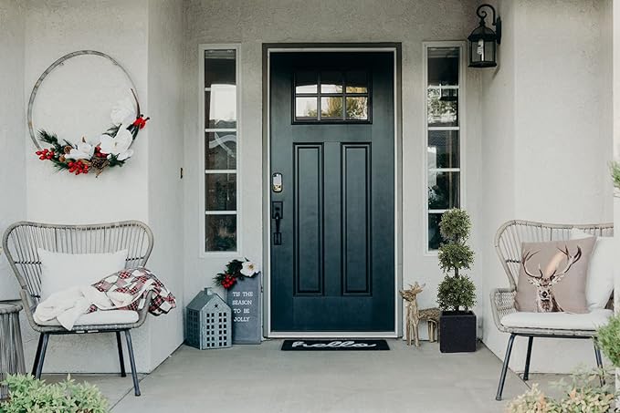 38''T Outdoor Boxwood Triple Ball Topiary Potted Plant Anti-UV Front Door Decor 2Pack