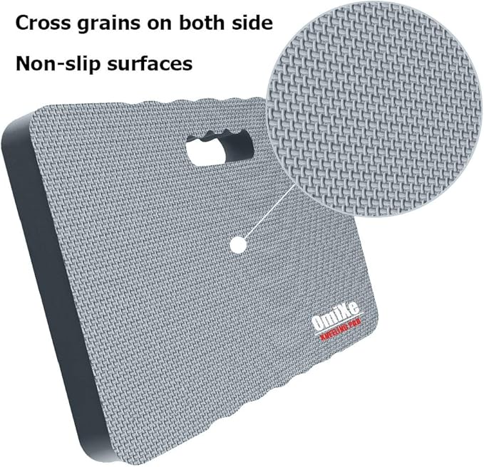Extra Thick Kneeling Pad Comfy Foam Kneeler Mat Garden Knee Pad Cushion for Gardening Planting Yard Work Prayer Yoga Mechanic Exercise Workout Baby Bath 18 x 11 x 1.5 Inch Large Grey 2 Pack