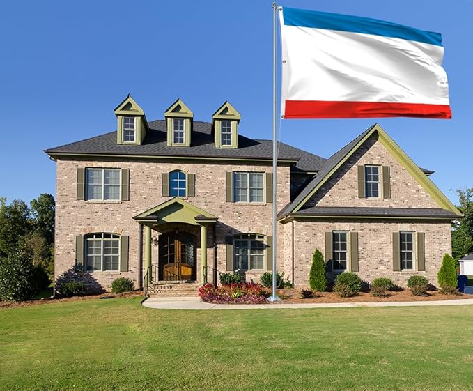 Ukraine Crimea Extra Large Flag 6x10FT Giant Ukrainian Crimean Polyester Banner With 3 Grommets Fade Resistant Vivid Color For Patriotic Festival Events Party Decoration(Crimea UKR, 6x10FT)