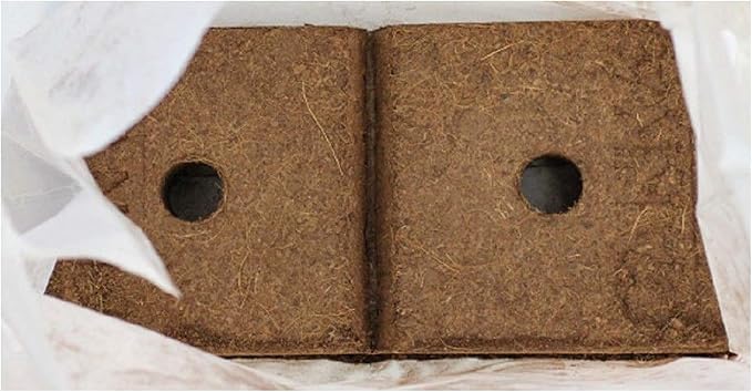 Canna Coco Brick 40L Expandable Natural Plant Medium Soil Substrate, 40 Liter Expanded - 8 Liter Dry, Reusable (2)