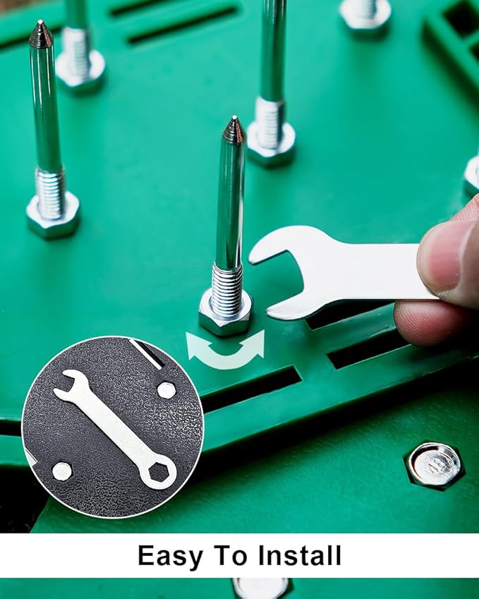 Heeqinn Lawn Aerator Spikes, Replacement Aerator Spike Parts for Lawn Aerator Shoes and Aerator Tools, 1.6inch, 20pcs