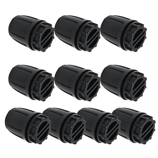 10Pcs 1/2 inch Drip Irrigation Fittings End Plugs Compatible with 16mm Connectors, Drip Irrigation Fittings End Caps for 1/2" ID x 0.63''~0.65" OD Drip Irrigation Tubing