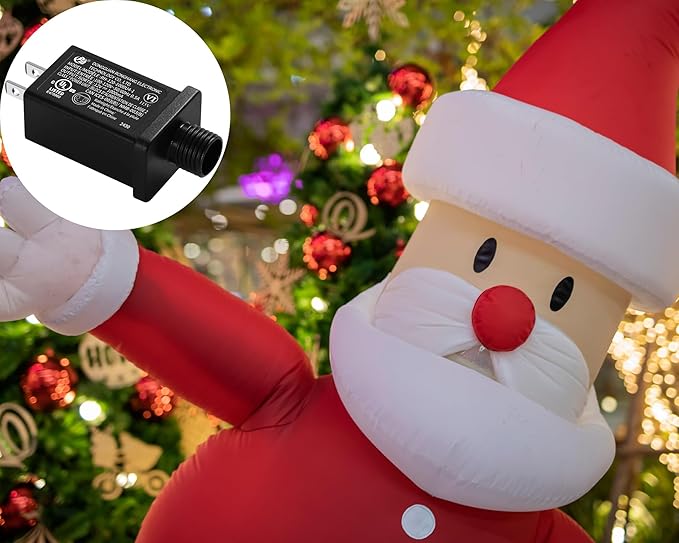 Replacement Yard Inflatable Adapter Power Supply Adaptor - 12V 1.0A 2Pcs - Inflatable Plug Replacement Class 2 Power Supply - for Halloween/Christmas Tree Light Yard Blow Up Decorations