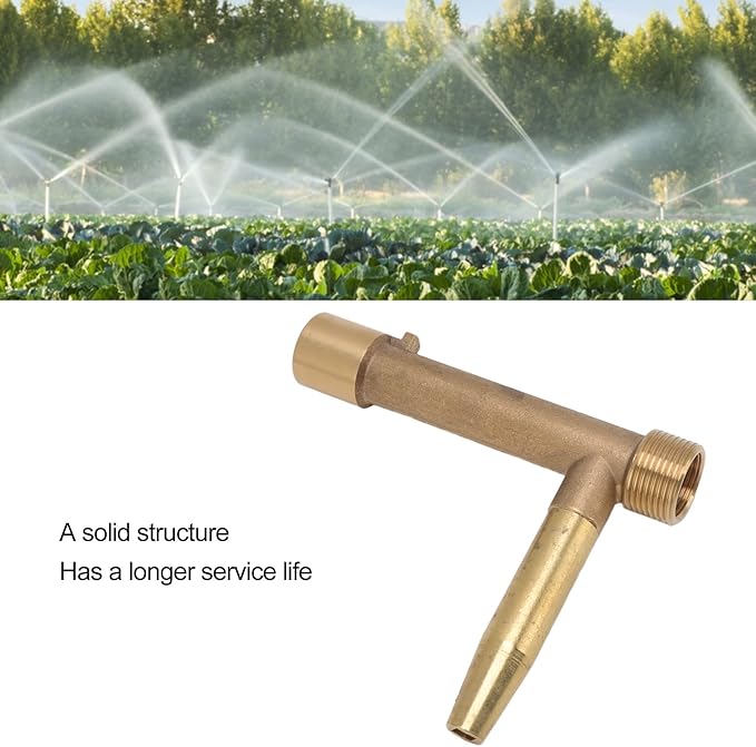 BORDSTRACT Quick Water Intake Valve Key, G1 Male Thread Brass Quick Coupler Valve Hose for Garden Underground Irrigation